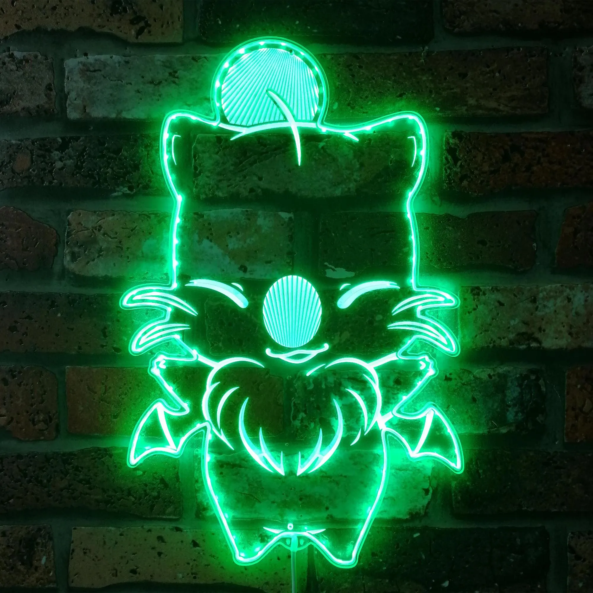 Moodle Kawaii Final Fantasy 7 Neon LED Sign، Gamer Night Light LED Sign، Game Room Neon Sign