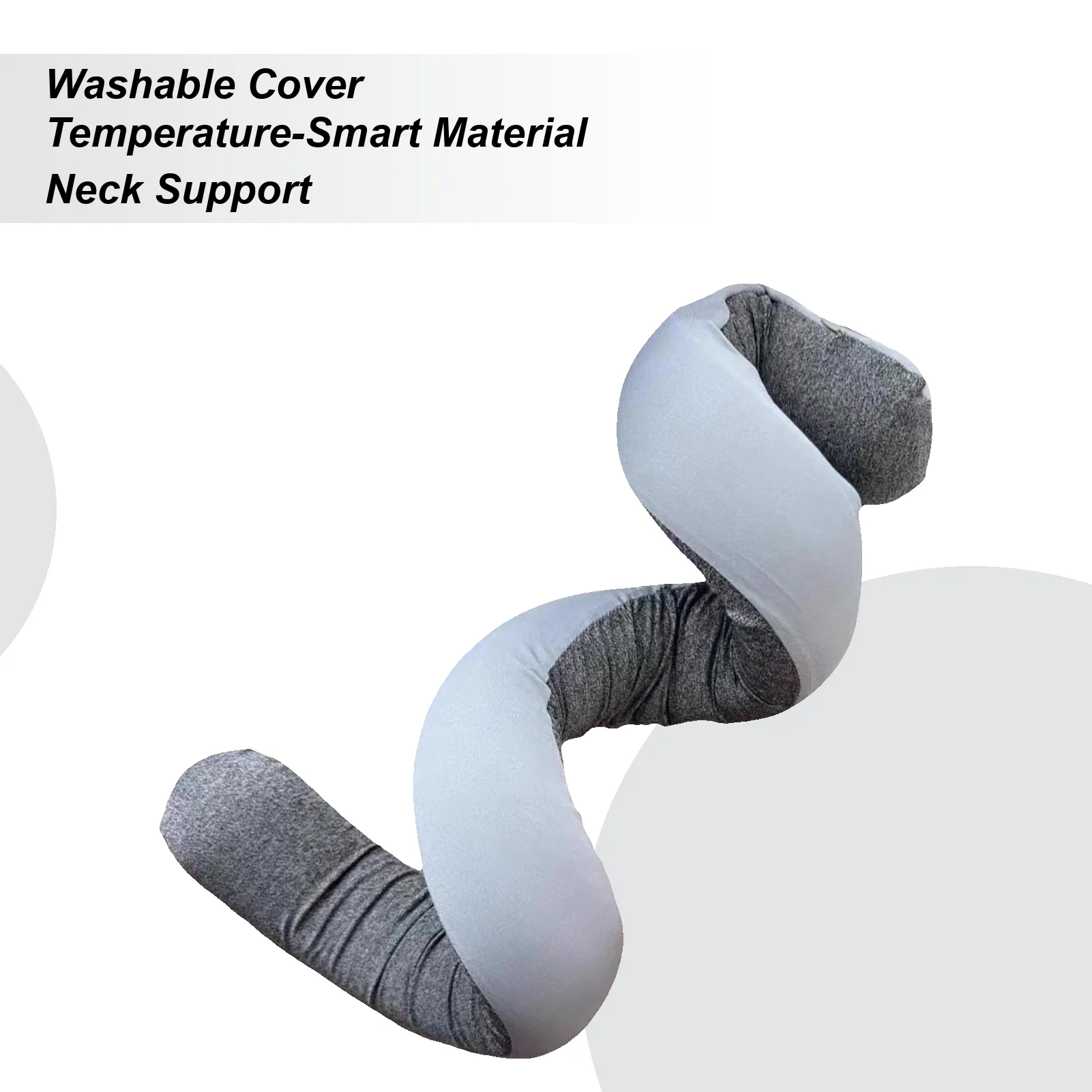 

Neck Pillow For Travel Adjustable Spiral S Shape Cushion Washable Compact Travel Pillow For Home Office Car Rides Airplane Road