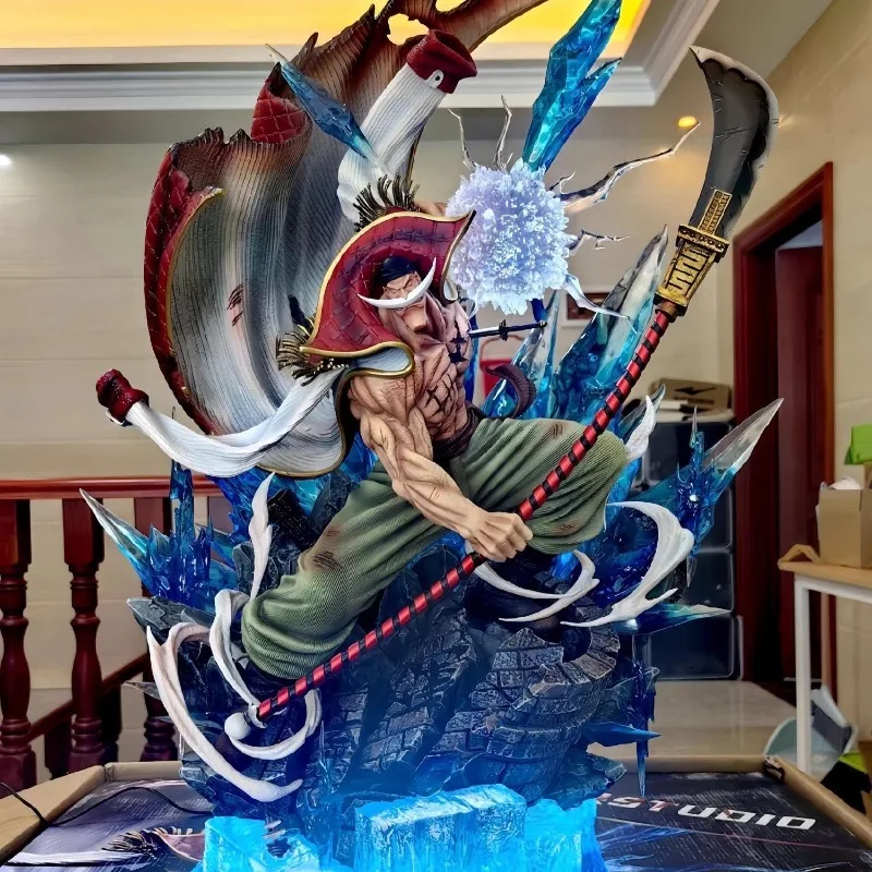 

40 см белая борода Эдвард Ньюгейт аниме One Pieceed Can Emit Light GK светящаяся фигурка Коллекционная модель игрушки подарок на день рождения
