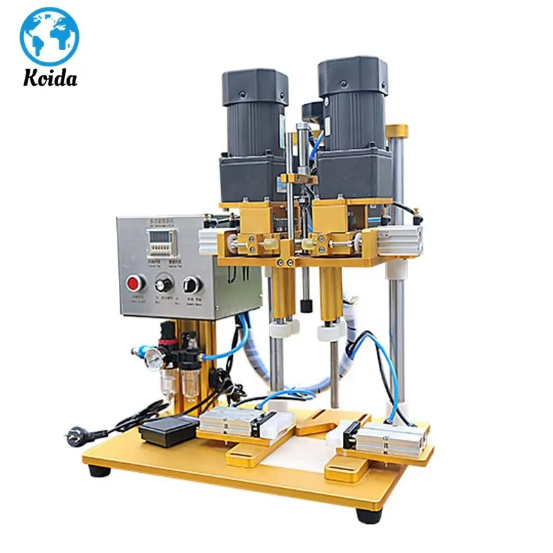 Quality Electric Food Grade Foot Press Switch Semi Automatic Bottle Capping Machine Crimping Plastic Bottles Caps