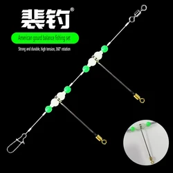 PD Fishing Gear Sea Fishing Tandem Hooks Deep Sea Tenpin Accessories Complete Nylon Line Set Gourd Tenpin Fishing Set