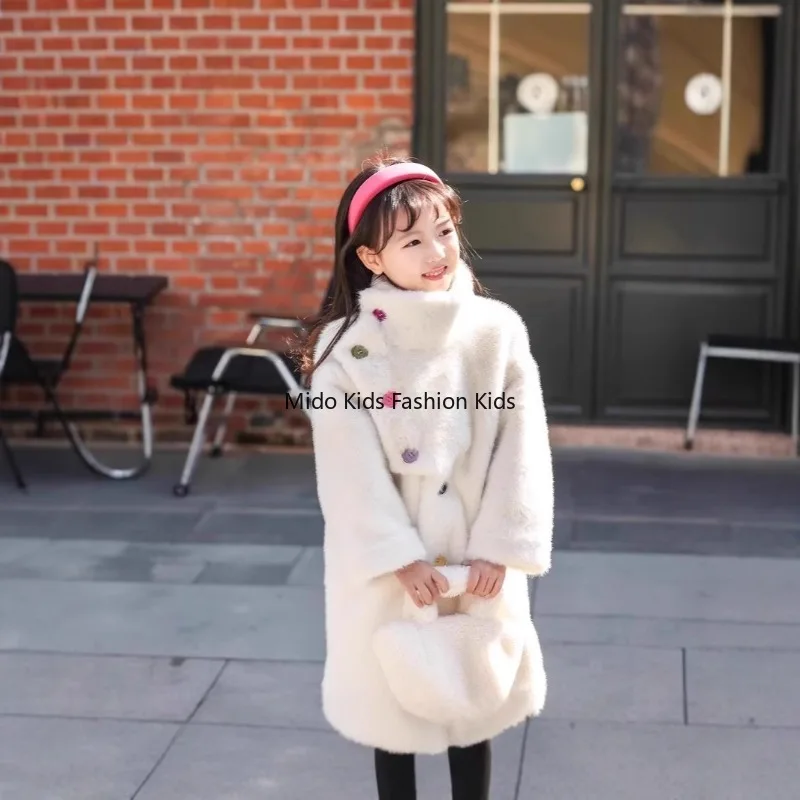 

Winter Arrival: Stylish Girls' Cotton Coat Little Princess Outfit Baby Girls Thickened Warmth Korean Style Outerwear Outings