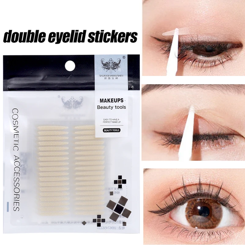 Waterproof Double Eyelid Sticker Makeup Natural Transparent Self Adhesive Invisible Mesh-Lace Eye Tape Sticker Women Eye Tools