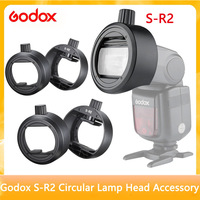 Godox S-R2 Circular Lamp Head Accessory Suit for V1 V860II AD200PROII TT685 TT600 Series Canon Nikon Flash install AK-R1
