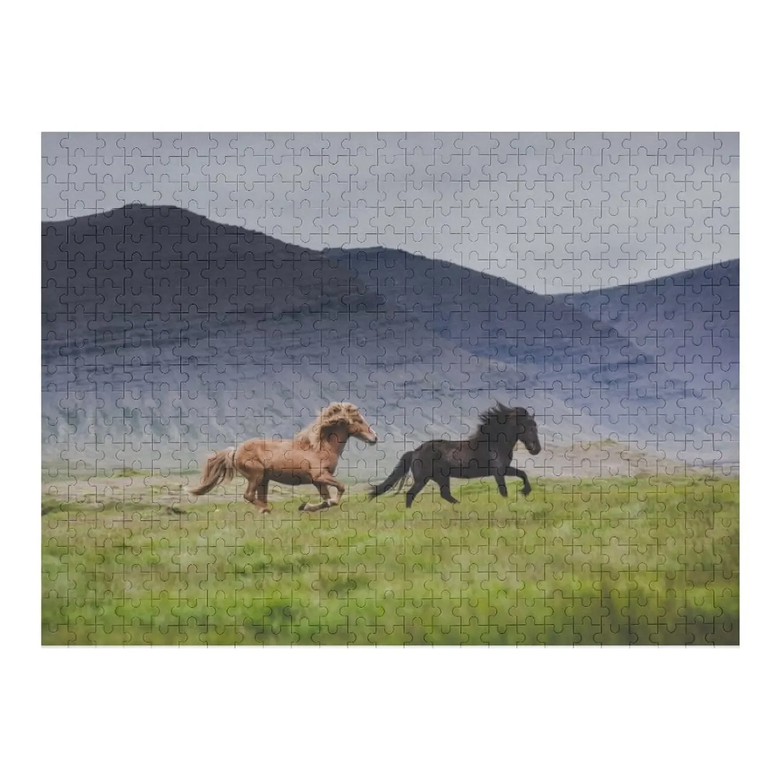 

исландские лошади Пазл Деревянный декор Картины Персонализированная игрушка Персонализированный пазл