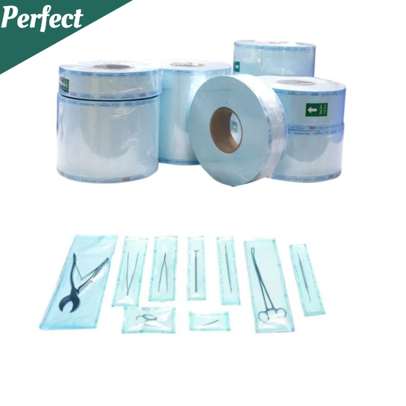 200M/Roll Dental Disposable Autoclave Sterilization Self-Sealing Pouches Bag Dental Dentist Tool Consumable for Tattoo Accessory