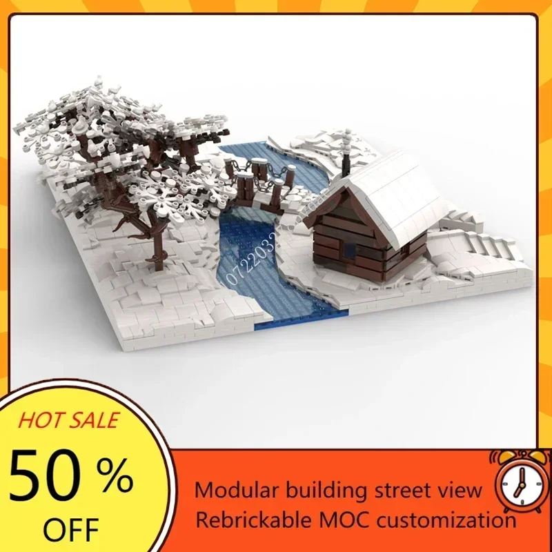 2355PCS Winter in Norway Modular MOC Creative street view Model Custom Puzzle Architecture Education Assembly Model Toys Gifts