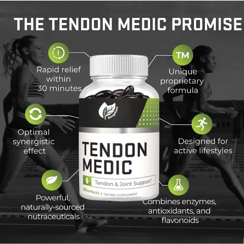 Nutritional Supplements | Natural Dietary Supplements for Pain and Discomfort To Restore Tendon and Joint Strength, 60 Capsules