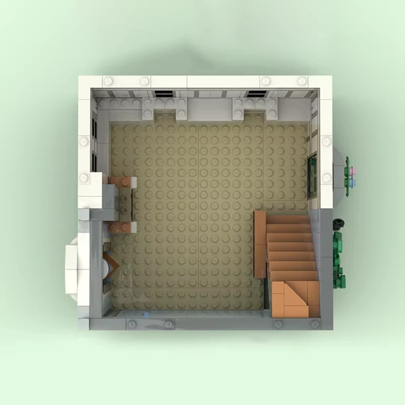 ชุดตัวต่อโมดูลาร์ MOC แบบทิวดอร์ พร้อมพื้นไม้ ชุดต่อเสริมผนัง ประกอบเอง ของเล่นตัวต่อ ของขวัญวันเกิดสำหรับเด็ก