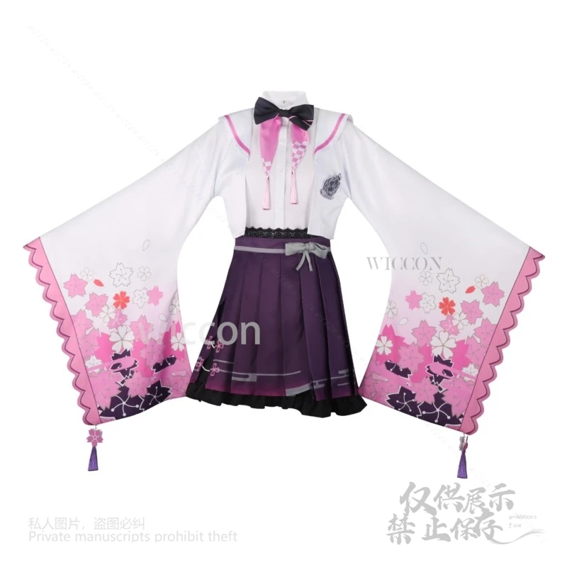 Аниме Кусанаги Нене Косплей Отори Эму Костюм Игровой Проект Cos Sekai PJSK Красочное Сценическое Платье Парики Хэллоуин Вечеринка Индивидуальные