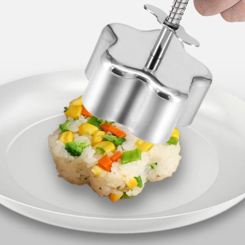 

304 Stainless Steel Rice Ball Making Mold, Kitchen Gadgets, Press Patty, Small Hamburger, Rice Ball, Home Maker