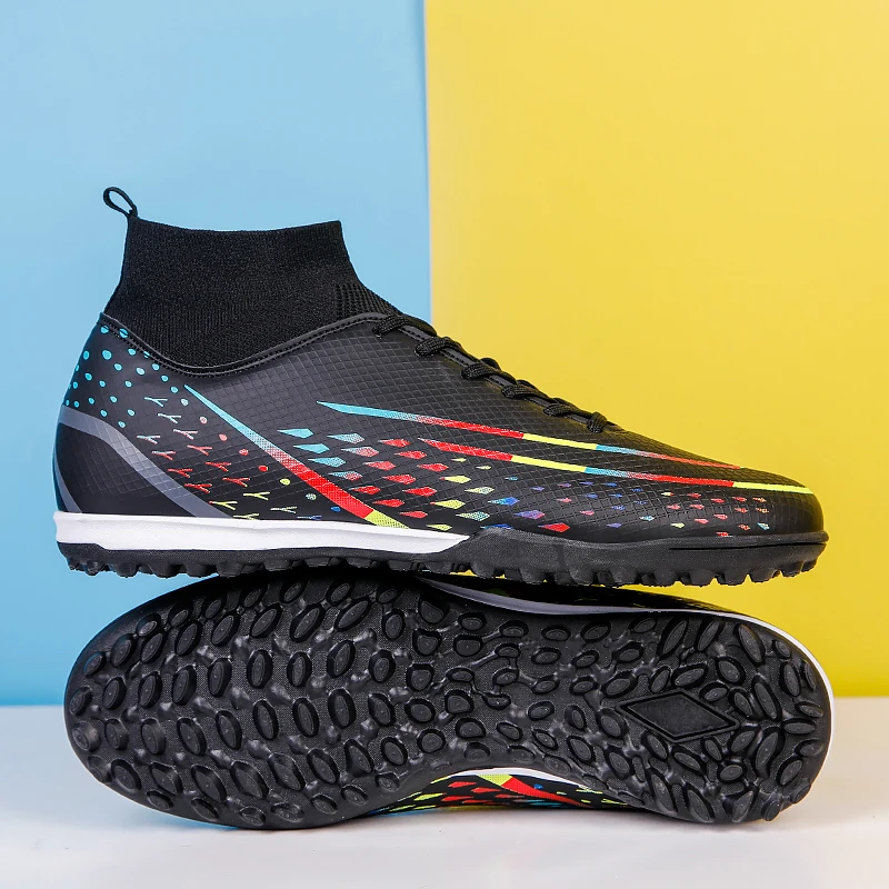New Men Soccer Shoes Professional Society Turf Training Football Field Boots Non-Slip TF/FG Indoor Football Shoes