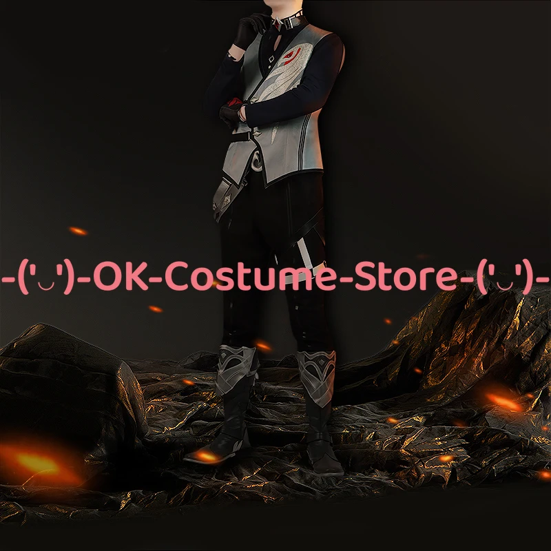 [حجم مخصص] أزياء Genshin Impact Diluc Ragnvindr Darknight التأثيرية لشخصية اللعبة بدلة موحدة لحفلات الكرنفال