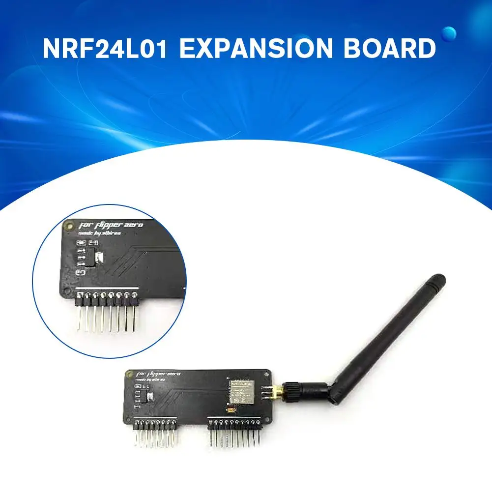 NRF24l01 Expansion Board For flipper zero 2.4Ghz Wireless Antenna Support NRF Sniffer Mousejacker Functions