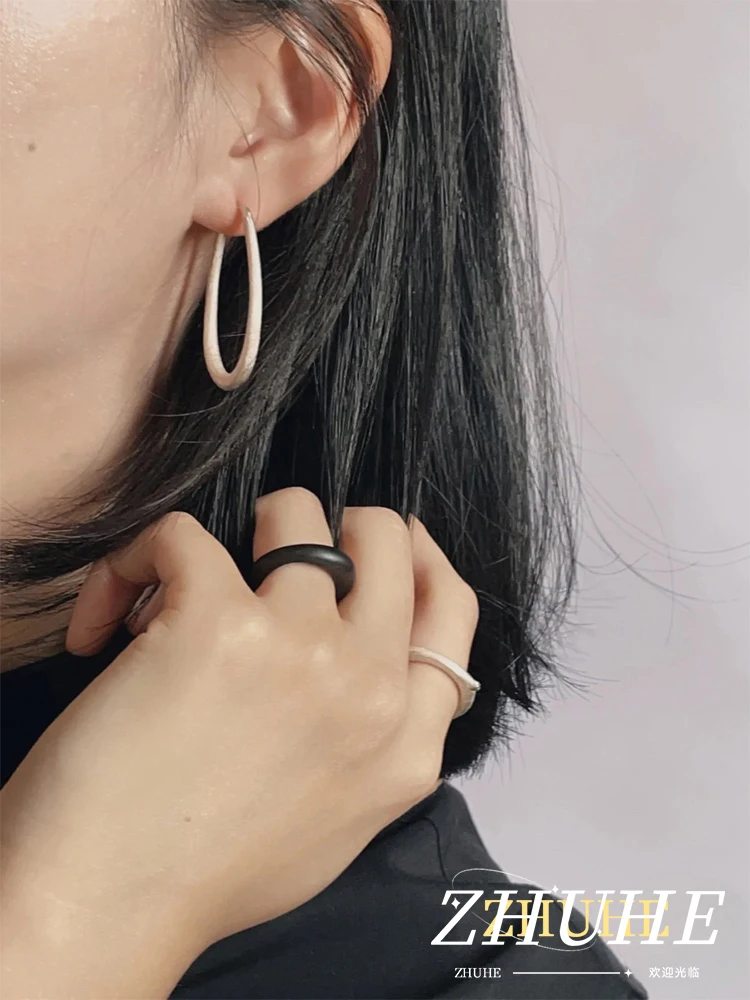 

New Chinese-Style Copper Alloy Jewelry Round Stud Earrings As A Gift For Women's Carnival Celebration