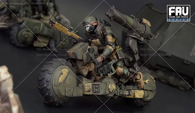 In Stock FAV-A89 1/18 Scale Male Soldier Marines Dirt Bike Anime Toys Full Set 3.75inch Action Figure Model