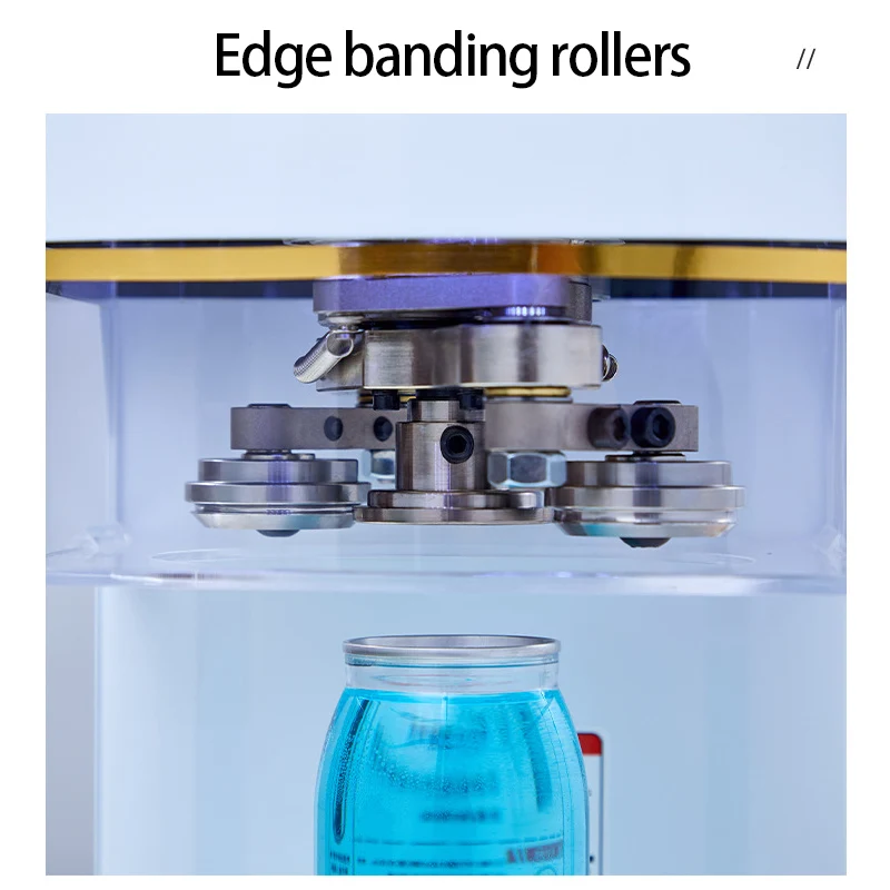 Коммерческая запечатывающая машина, автоматическая жестяная банка, упаковщик для напитков/соды, корпус чашки, невращающиеся алюминиевые бутылки для пива, ПЭТ-банки, развертки