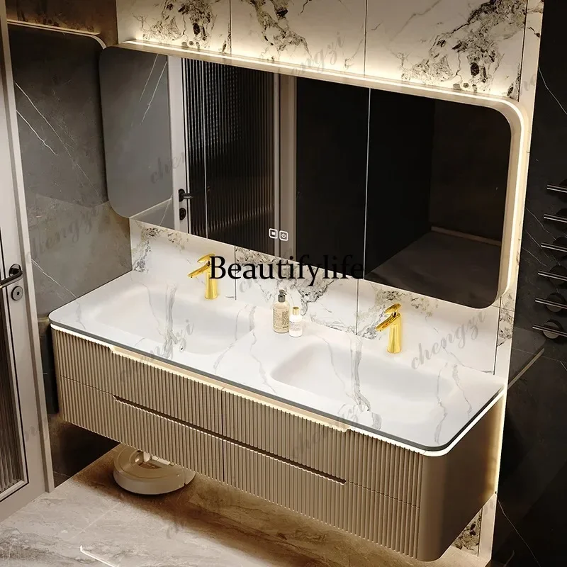 Q181 Big Organizer Bathroom Cabinet Waterproof Modern Space Saver Mirror Bathroom Cabinet Storage Vanity Bad Schrank Home Furnit