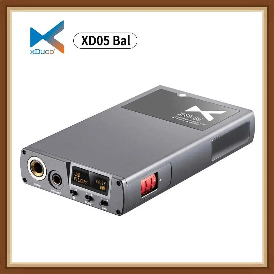 

XDUOO XD05 Bal Portable Decoding Headphone Amplifier Balanced DAC 32bit/768kHZ DSD512 Hifi Music AMP