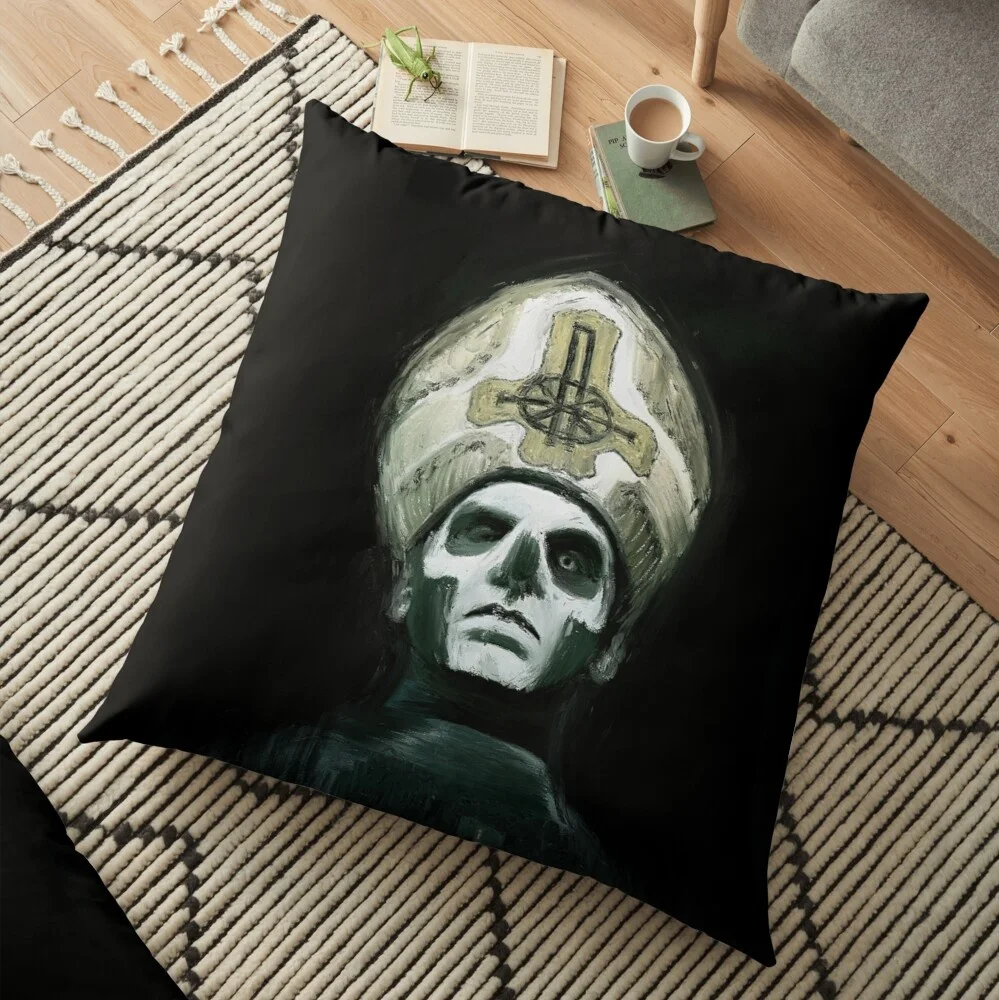 Ghost Papa Print Pillow Cover Sofa Cushion Cover Living Room Bedroom Decor Polyester Pillow Case