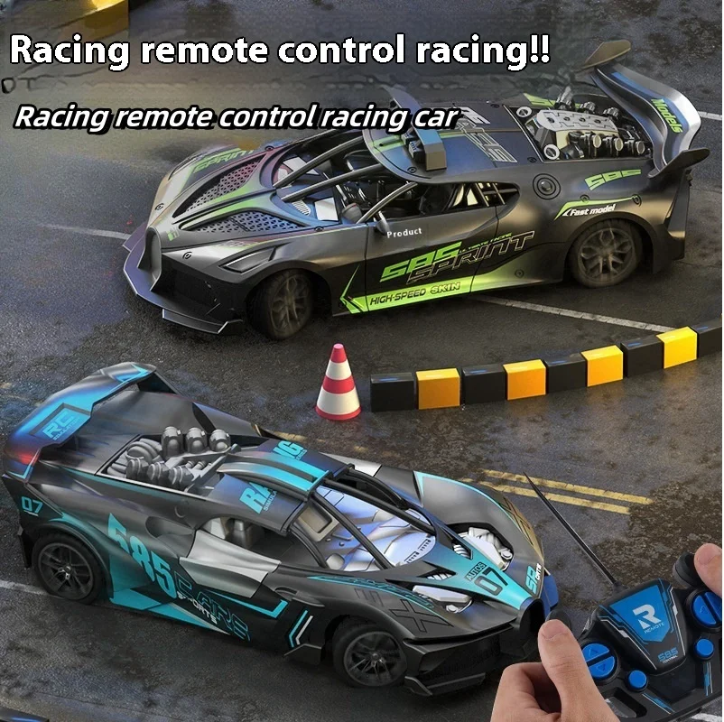 2.4G RC Racing Children'S Remote Control Car Four Way Charging Electric Model Drop Resistant High Speed Racing Toy For Boys