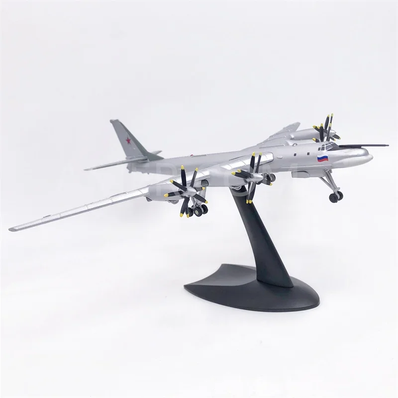 1:200 Scale Russian Tu-95ms Strategic Nuclear Bomber 95 Simulation Military Aircraft Model Collection Souvenir Toy Gift