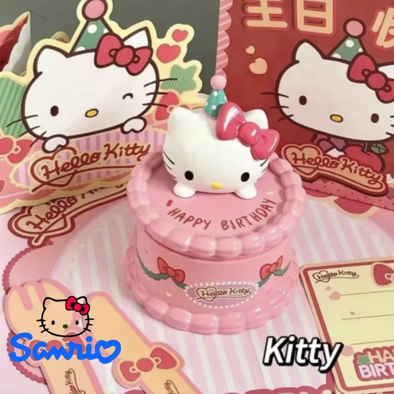 In Stock Sanrio Candle Cake Shape Aromatherapy Cute Hello Kitty Pochacco Kuromi Indoor Household Children Birthday Decor Gift