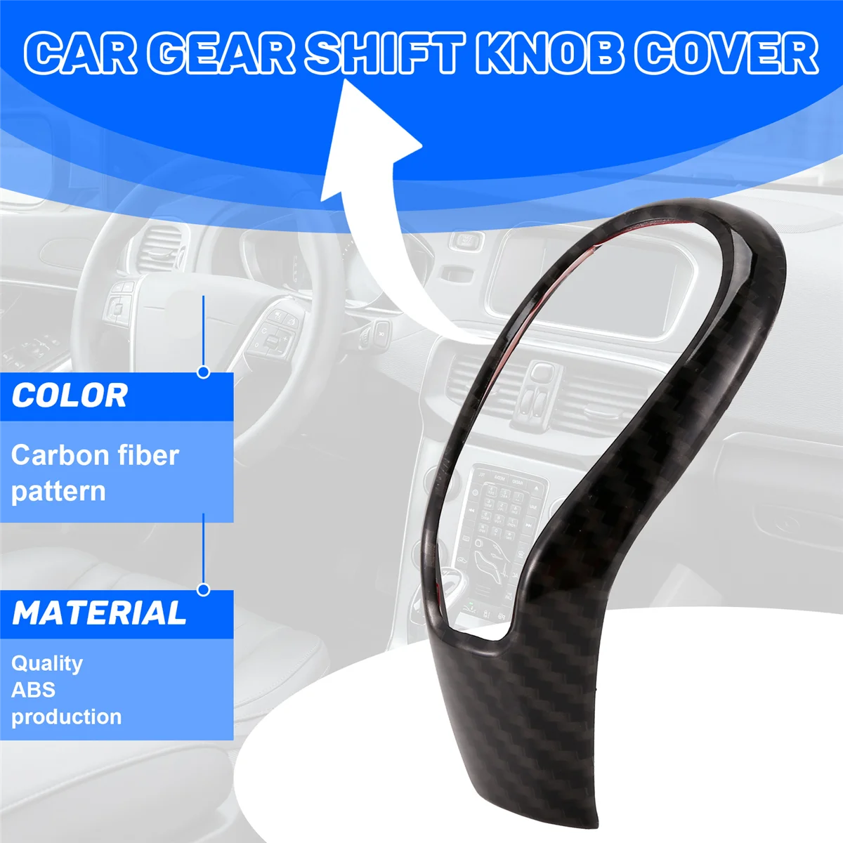 الكلاسيكية سيارة والعتاد التحول مقبض أزرار غطاء ملصقات والعتاد التحول المقبض الكسوة لفولفو XC60 S60 V40 V60