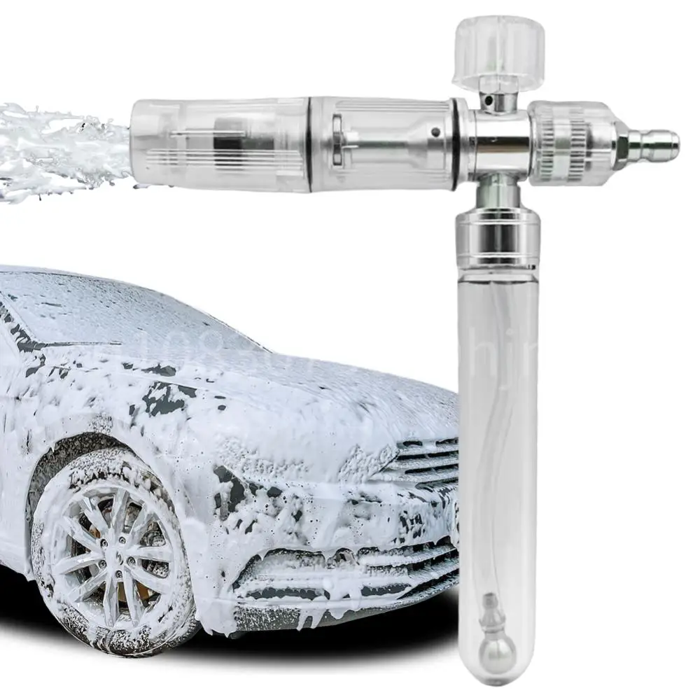 

35ml Water Foam Pot with 1/4 Inch Quick Connector Car Wash Foam Sprayer Adjustable Foam Spray Pot for Cleaning Cars SUVs