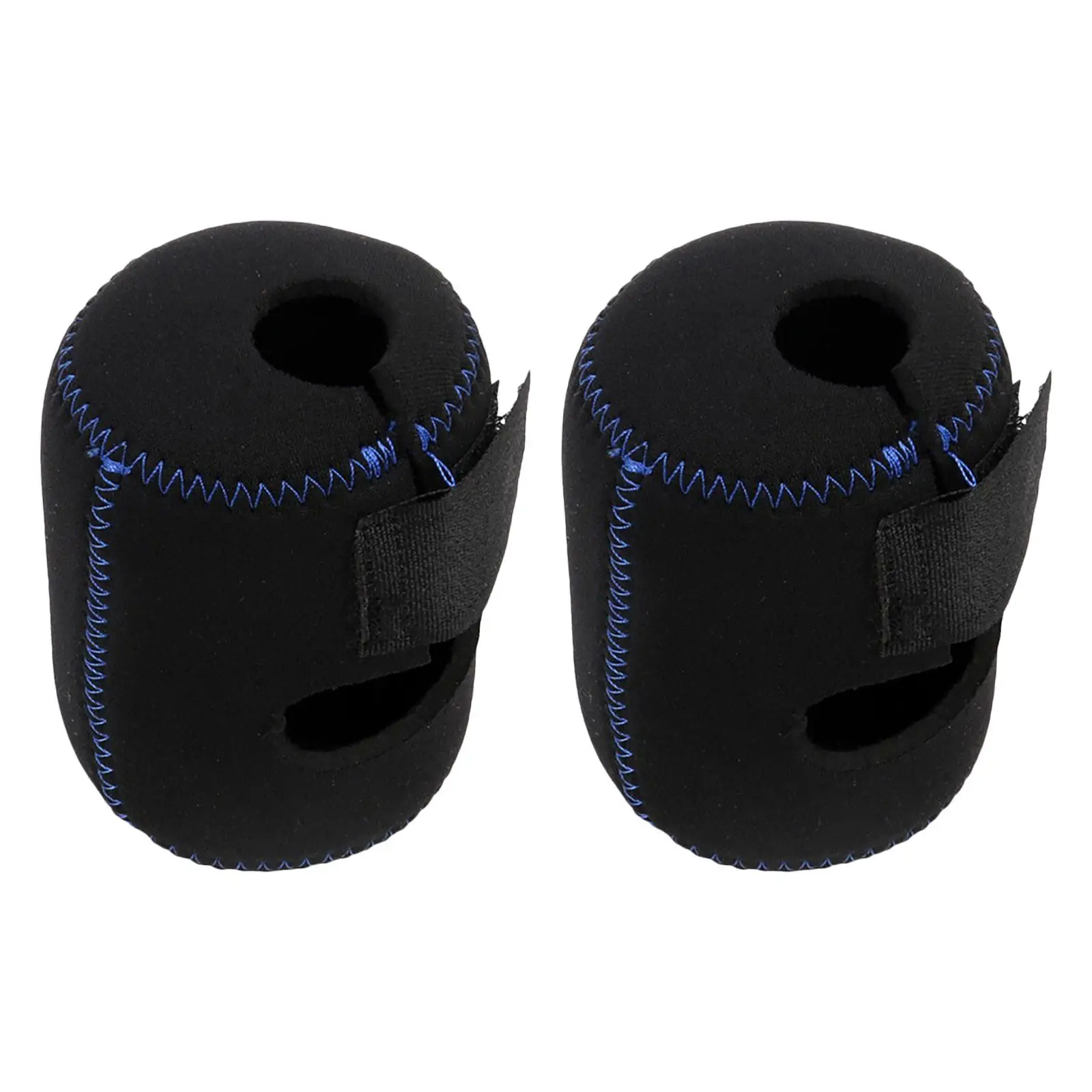 

2Pcs Fishing Reel Bag Multi-Function Black Heavy Duty Water Resistant Organizer Storage Bag Fishing Gear Bait Tool