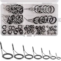 Kit de reparación de punta de caña de pescar, anillos de cerámica, guías de caña de pescar, reparación de ojales, kit de construcción de caña, accesorios de pesca de repuesto