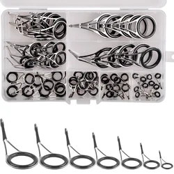 Fishing rod tip repair kit Ceramics rings Fishing rod guides eyelet repair Rod building kit rod replacement Fishing Accessories