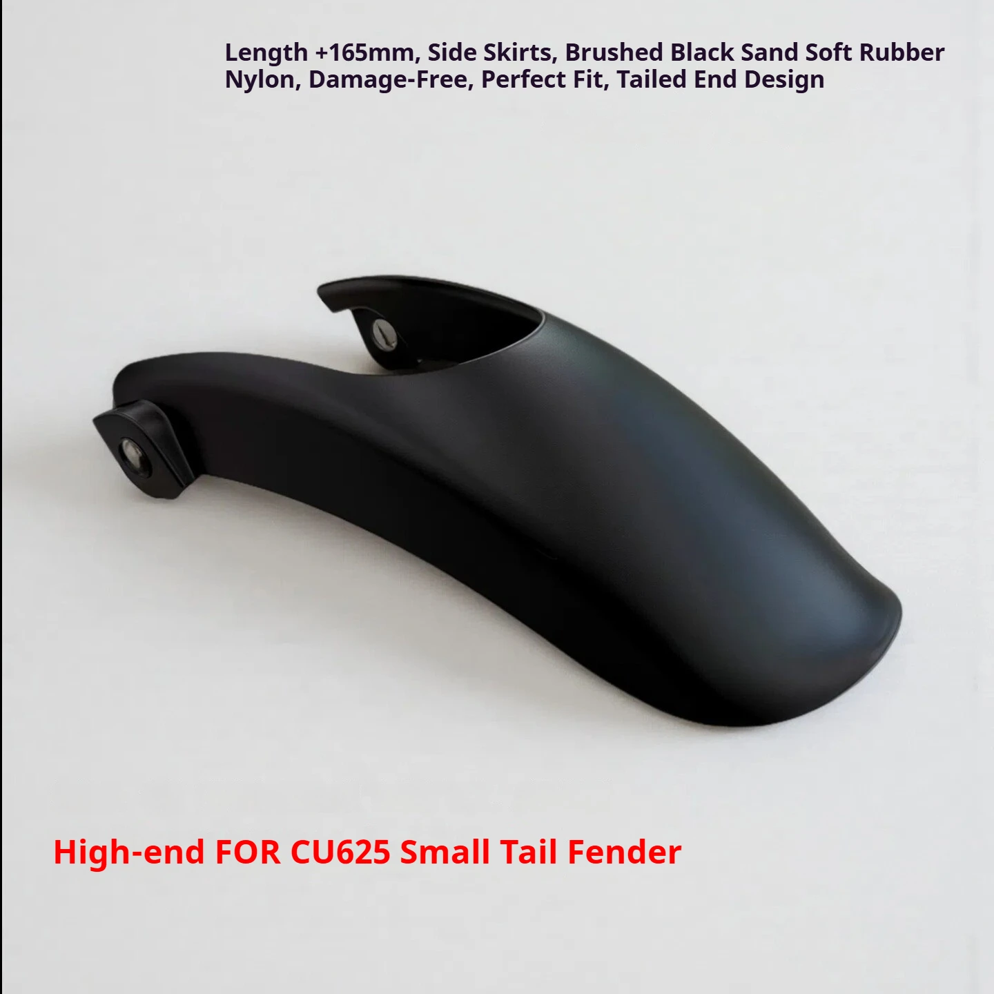 For VOGE CU625 165mm Extended Small Ducktail Side Surround Mudguard Guardabarros lateral alargado moto
