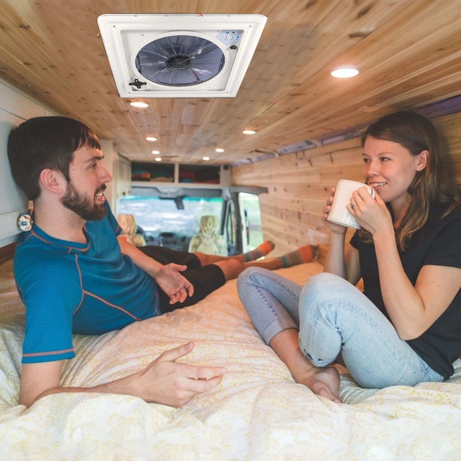 Imagem -04 - Controle Remoto Manual 15.7 Caravan Telhado Ventilador de Ventilação 12v rv Camper Car Acessórios Skylight Motorhome rv Telhado Ventilador de Ventilação