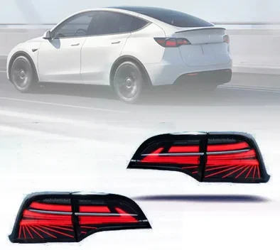 Car Tail Lamp Tail Light Modified LED Taillamp Running Lights Turn Signal Brake Reversing Light For  Model 3 / Y