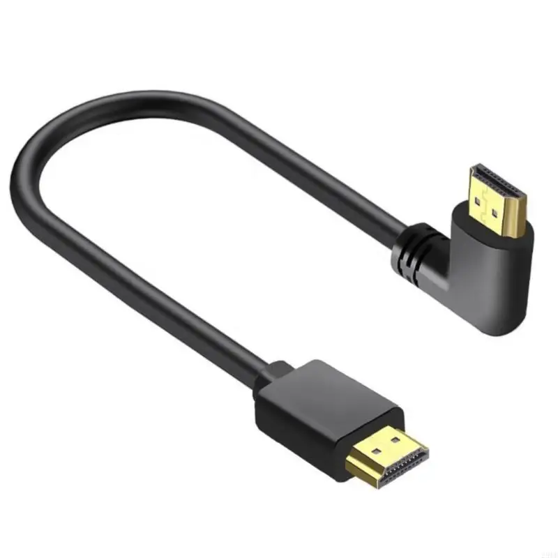 28TE Эффективный HDMI2.0 Кабельный мужский к мужскому прамутному углу для ноутбука, 4K -дисплея