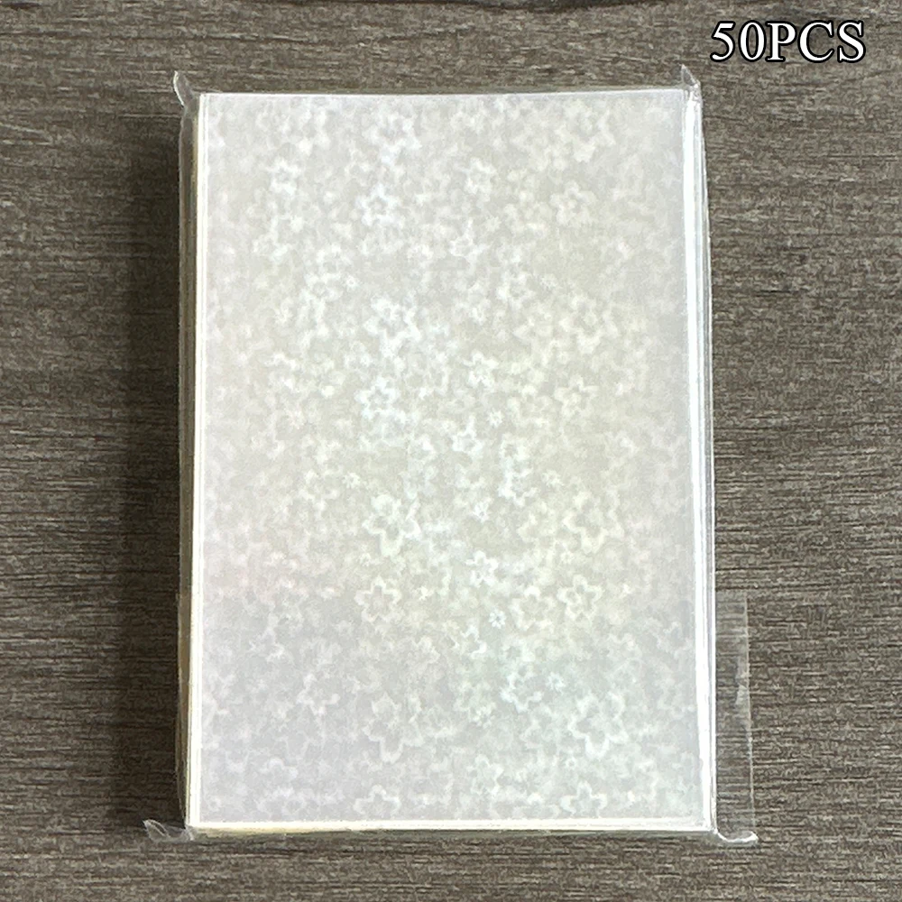 50Pcs/pack Kpop Toploader Glittery Butterfly Photocard Sleeves Idol Photo Cards Protective Storage Bag Card Protector Stationery