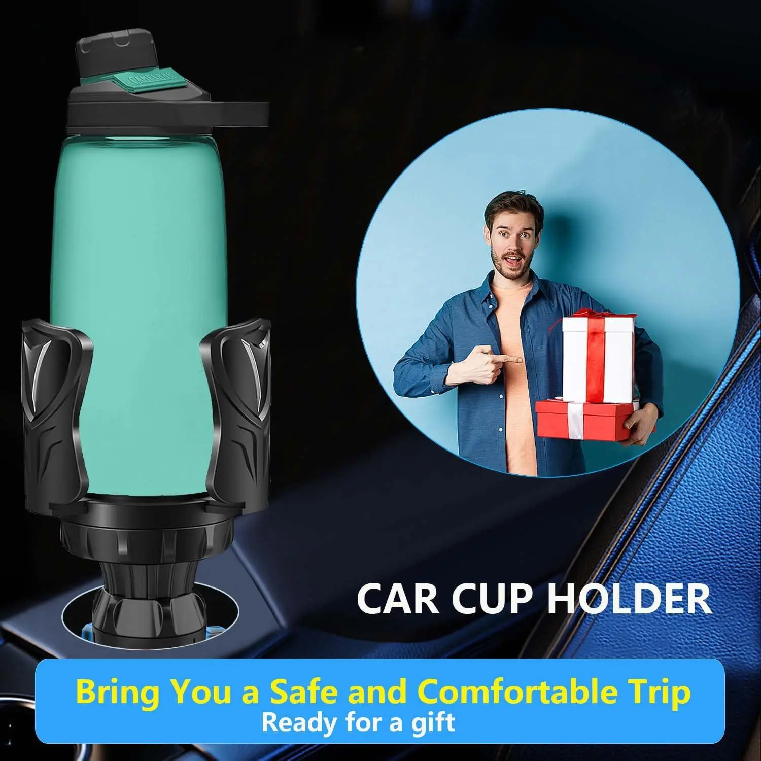 Universal Car Cup Holder Expander Expandable Multifunctional Car Cup Holder Suitable for Coffee Water Juice Tea