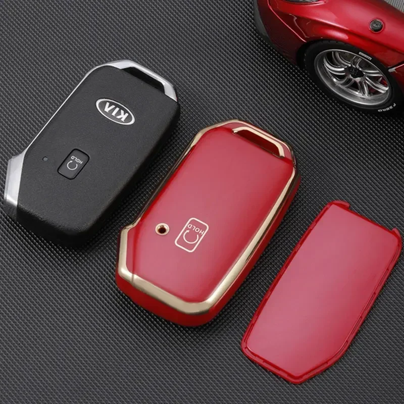 TPU Car Remote Key Case Cover for Kia Seltos 2020 Telluride Telluride SX 2021 Sportage R 2022 K5 GT Line 2021 Shell Protector