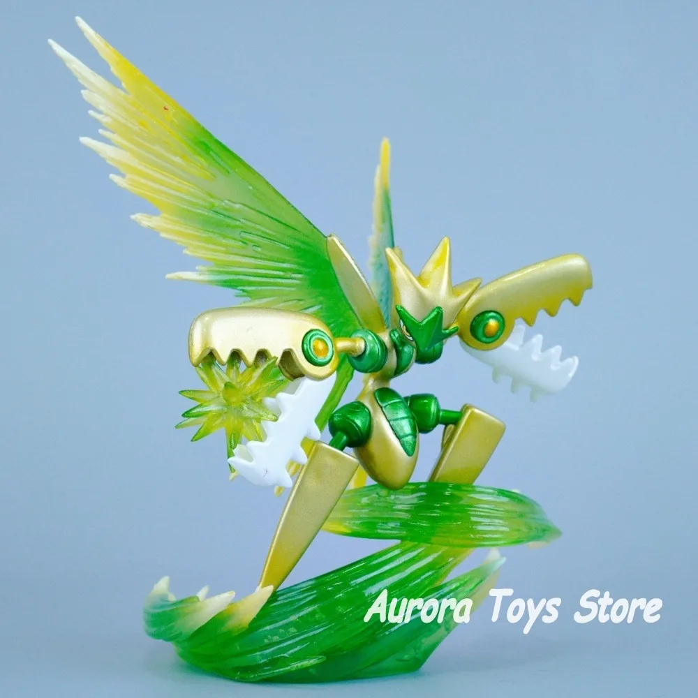 13cm/5.12in anime pokemon figura mega scizor figuras de ação estátua pvc desktop ornamentado coleção modelo brinquedos presentes