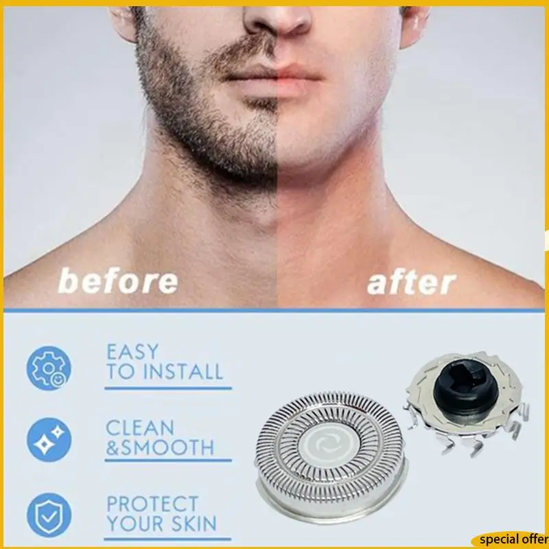 A61I 3PCS For FLYCO FR12 FS966 FS927 FS900 FS901 Electric Shaver Head Replacement Shaver Cutter Head Replacement