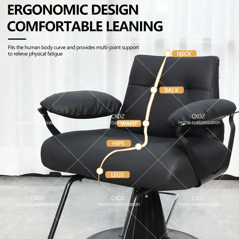 New barber shop chair hair salon hair cutting stool can be rotated and lifted perm and dyeing chair beauty salon chair hair