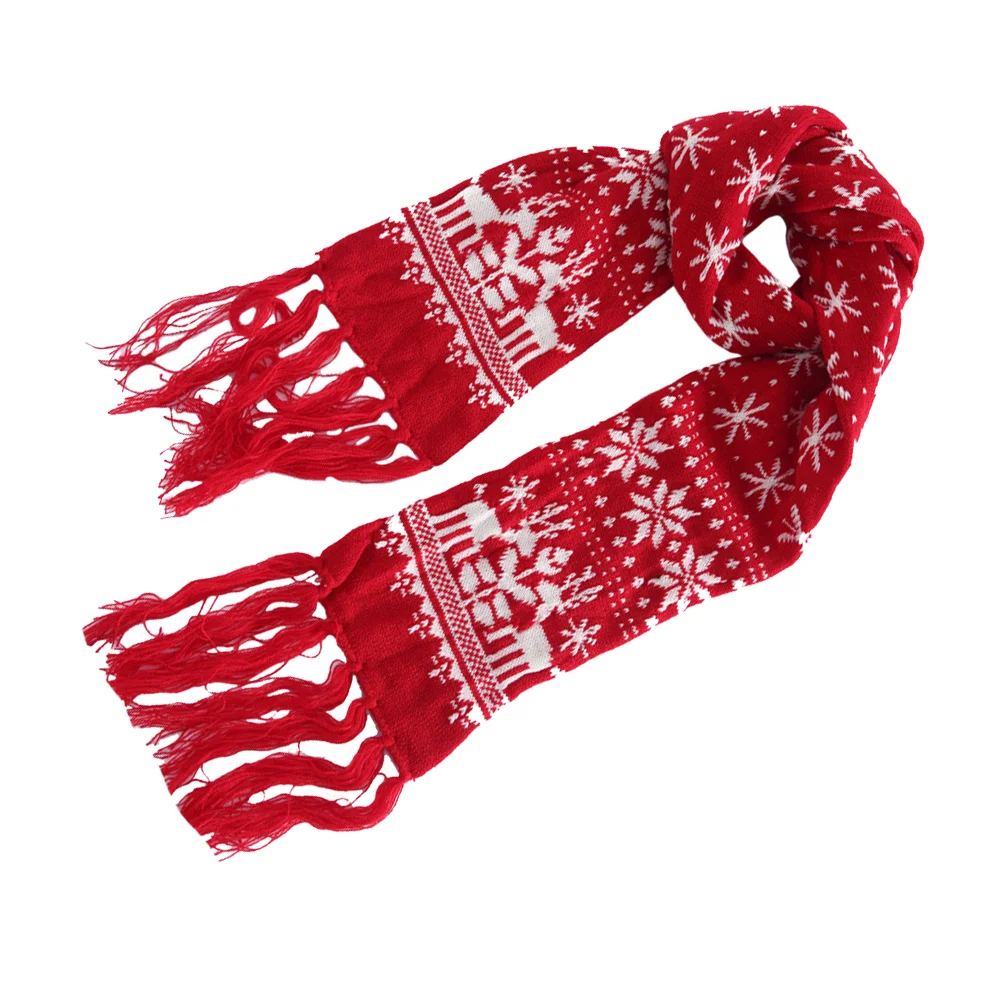 Christmas Themed Scarves Autumn And Winter Cold Protection Scarf Miss Cold-proof