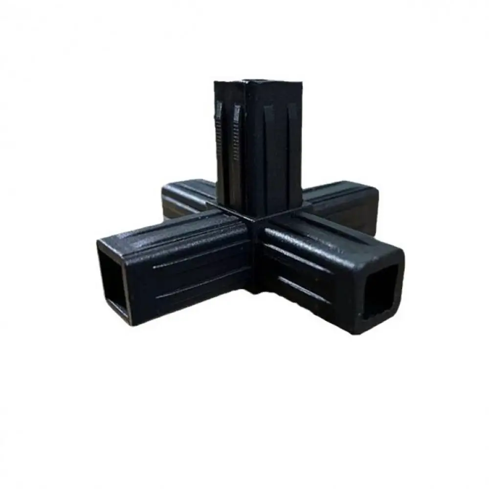 1Pcs 20/25/30mm Square Pipe Fitting X-L-T Shape 2/3/4/5-Way Pipe Angle Code Black Six Way Channel Plastic Pipe Connector