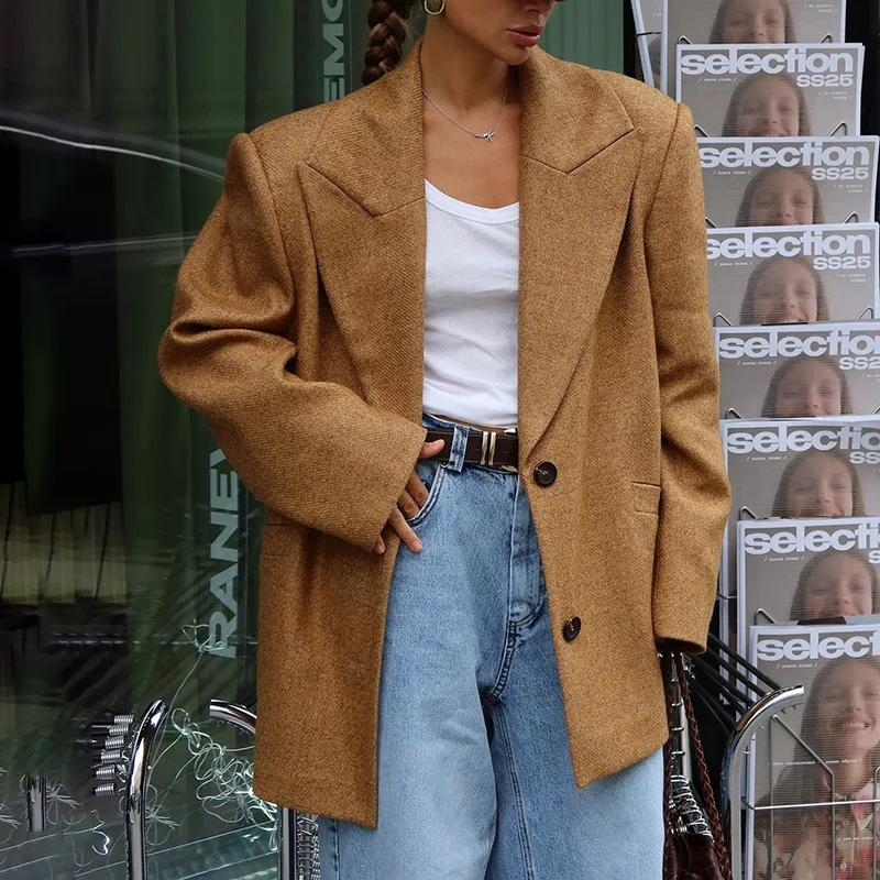 

Элегантный осенний корейский стиль OL, женский пиджак, роскошный модный наряд для стильных женщин