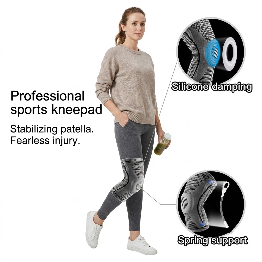 joelheiras-de-silicone-para-esportes-ao-ar-livre-em-nylon-joelheiras-de-basquete-masculinas-para-o-verao-joelheiras-profissionais-de-fitness-e-corrida-em-malha-2026