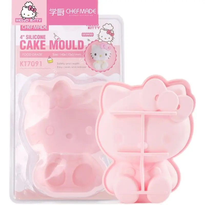 Cute Sanrio Hello Kitty Mousse Cake Mold 4 Inch 3d Ice Cake Water Chestnut Cake Jelly Ice Cream Mold Gift for Friends Cartoon