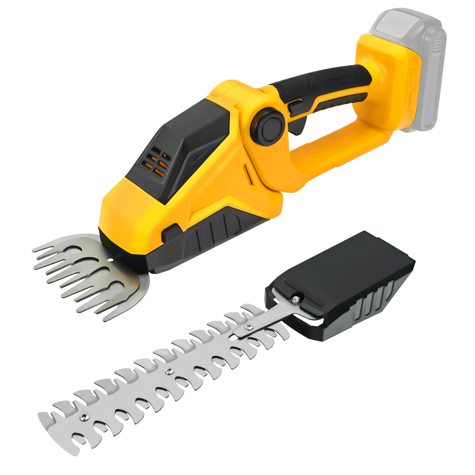 Cordless Hedge Trimmer for Dewalt 20V Battery 2 in 1 Handheld Electric Hedge Trimmer Grass Shears Garden Tool (No Battery)