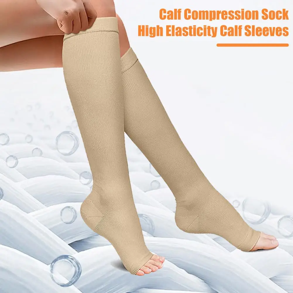 

Thigh High Medical Compression Stockings for Varicose Veins Multifunctional open toe pressure socks calf socks