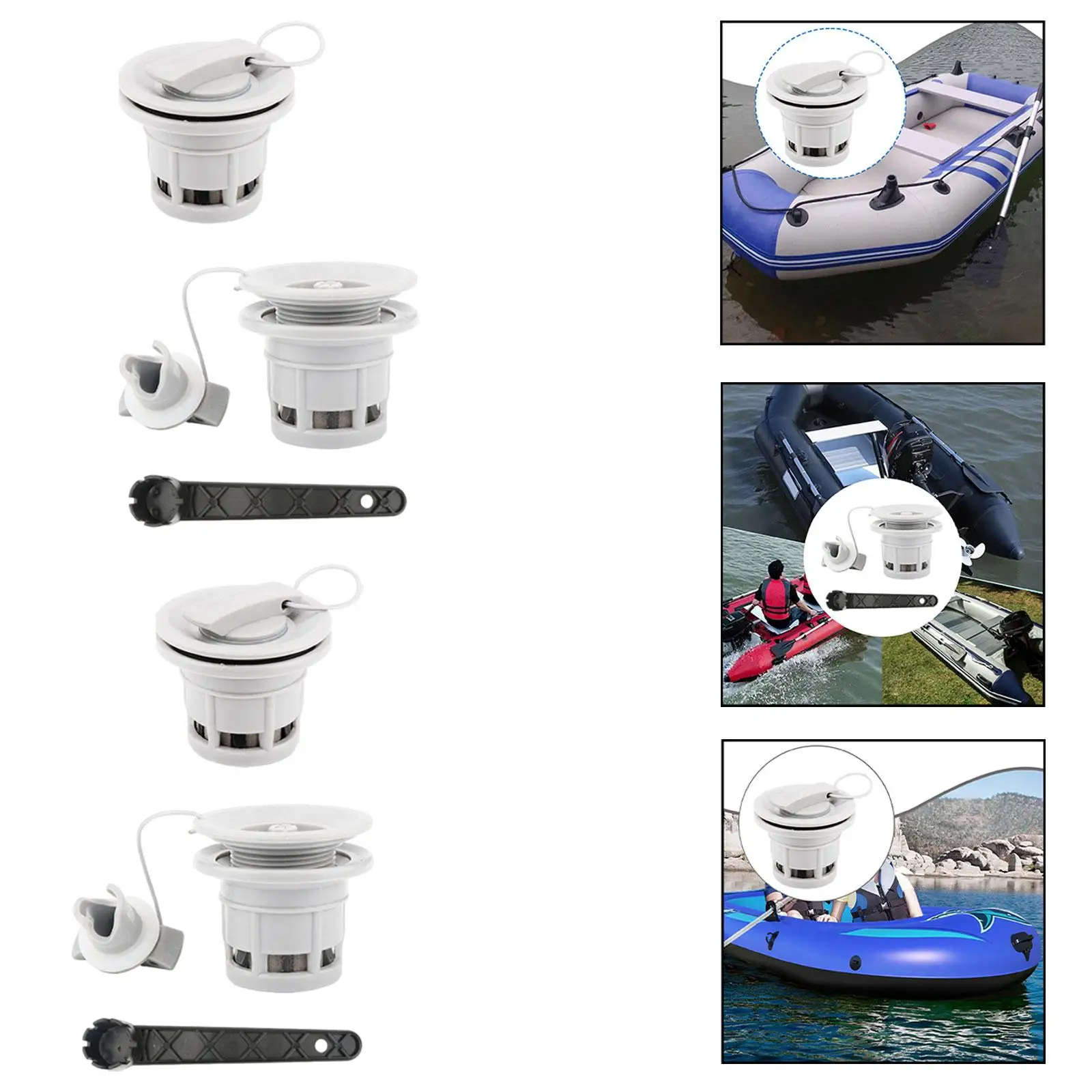 Inflatable Boat Accessories High Pressure Air Valve Cap Replacement for Kayak Canoe Raft Yacht Durable Leakproof